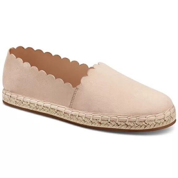 Charter Club Joliee Scalloped espadrilles flats shoes blush micro - 5 - Picture 1 of 15